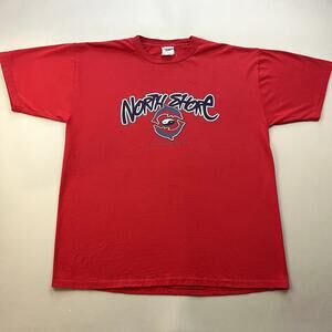 Vintage Hawaii T-Shirt Adult XL Red North Shore Dolphin Yin Yang Beach Surf 90s